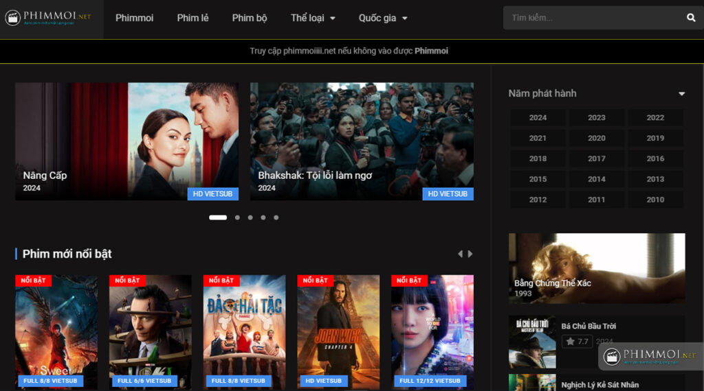 Đôi nét về trang web xem phim mới hay miễn phí 2024 -  Phimmoi chill