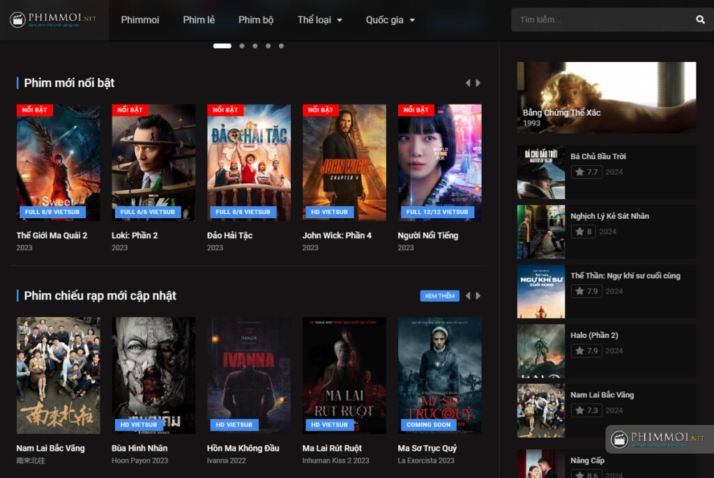 Tổng quan về trang web Phim mới 2024 – Phimmoiz